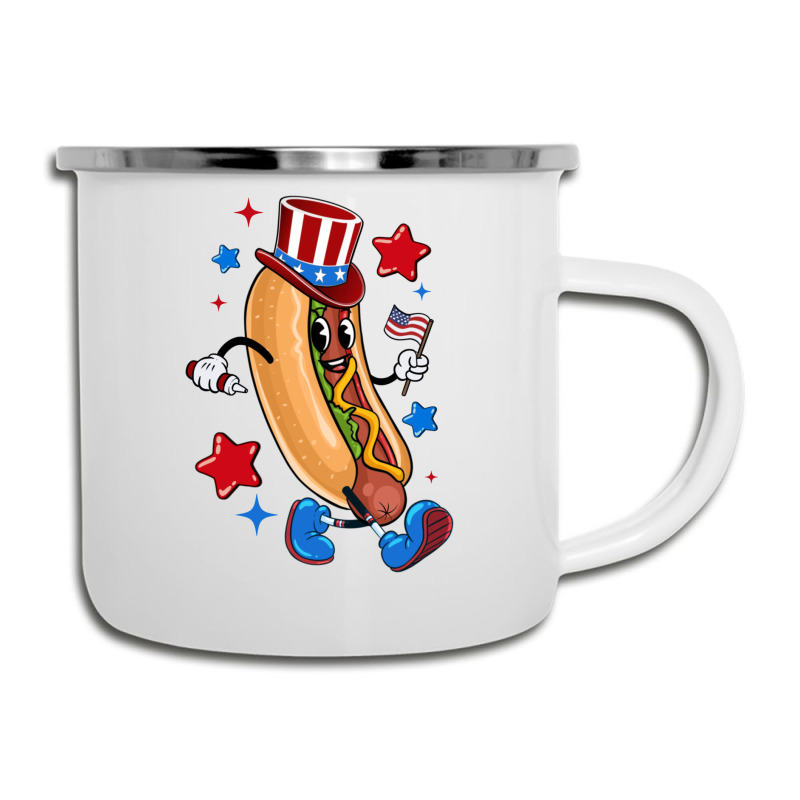 4th Of July Hot Dog Sleeve Dark Camper Cup | Artistshot