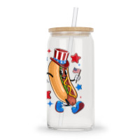 4th Of July Hot Dog Sleeve Dark Glass Tumbler | Artistshot