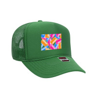 Analog Synthesizer Repeat Pattern Collage Artwork Design Foam Trucker Hat | Artistshot