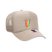 Cloud Overlay Rainbow Foam Trucker Hat | Artistshot