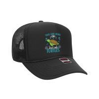 This Girl Runs On Jesus And Turtles Cute Sea Turtle Quote Foam Trucker Hat | Artistshot