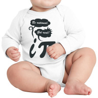 Be Rational Get Real Funny Humor Math Long Sleeve Baby Bodysuit | Artistshot