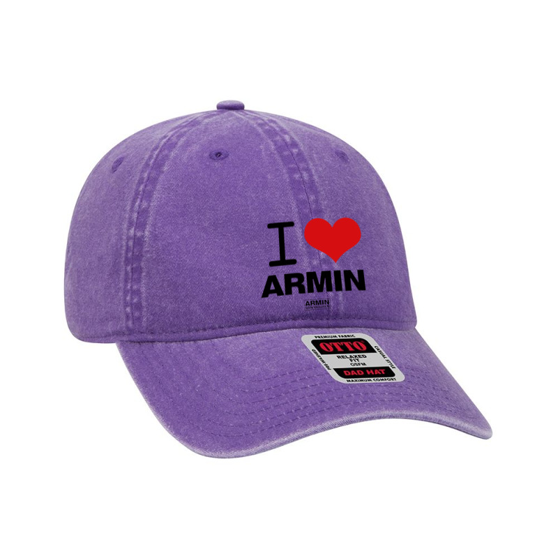 I Love Armin Armin Van Buuren Dyed Cap | Artistshot