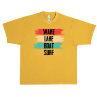 Wakeboarding T  Shirt Wakeboarding   Wake Lake Boat Surf T  Shirt Urban Heavy T-shirt | Artistshot