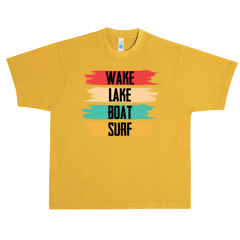 Wakeboarding T  Shirt Wakeboarding   Wake Lake Boat Surf T  Shirt Urban Heavy T-shirt | Artistshot