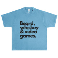 Beard, Whiskey   Video Games  Manly Whiskey Drinker Urban Heavy T-shirt | Artistshot