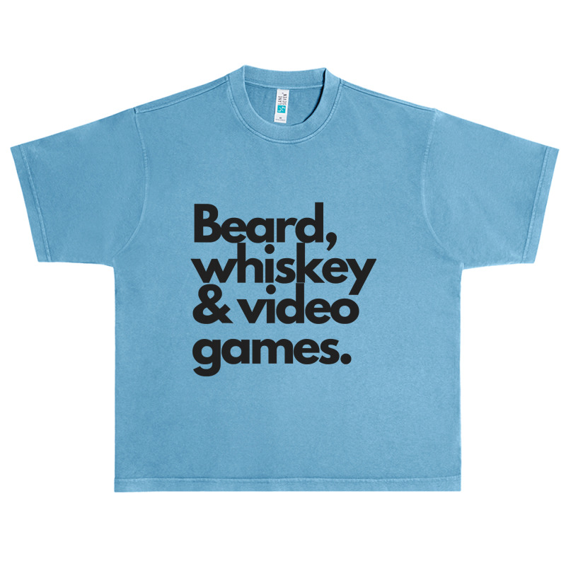 Beard, Whiskey   Video Games  Manly Whiskey Drinker Urban Heavy T-shirt | Artistshot