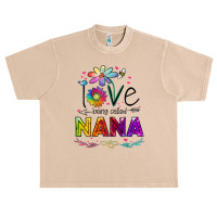 Womens I Love Being Called Nana Daisy Flower Cute Mother's Day Urban Heavy T-shirt | Artistshot