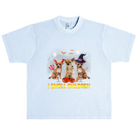 Womens I Smell Childen Funny Halloween Chihuahua Urban Heavy T-shirt | Artistshot