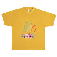 Womens Vintage 1960 Sunflower 63rd Birthday Awesome Since 1960 T Shirt Urban Heavy T-shirt | Artistshot