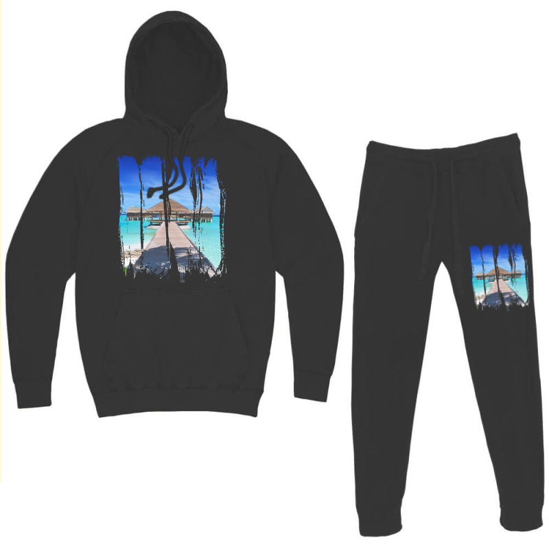 Maldives Gift Ideas T  Shirt Summer Beach Photography Maldives Holiday Hoodie & Jogger Set | Artistshot