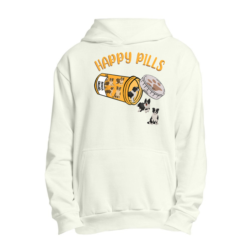 Happy Pills Border Collie Dog Lover T Shirt Urban Pullover Hoodie | Artistshot