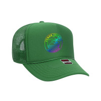 Tybee Island Georgia Rainbow Palm Tree Beach Trip Vacation Pullover Ho Foam Trucker Hat | Artistshot