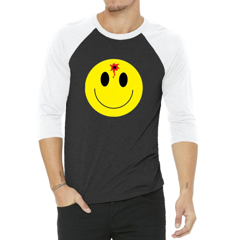 Smiley Face With Bullet Hole 3/4 Sleeve Shirt | Artistshot