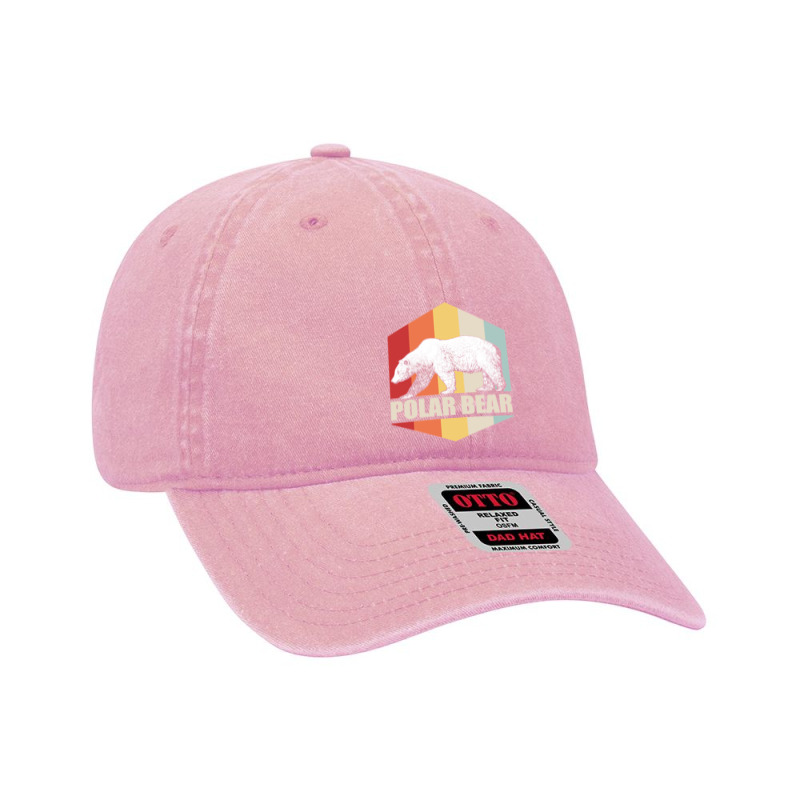 Bear Polar Bear Retro Colorful Sunset White Bears 510 Forest Dyed Cap by offensejuggler | Artistshot