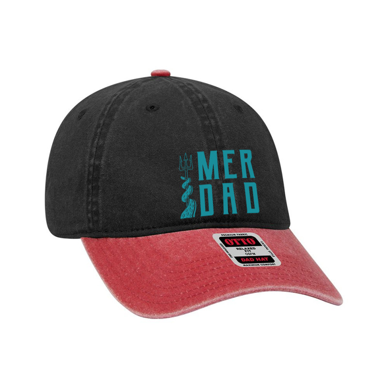 Mens Merdad Trident Mermaid Dad Dyed Cap | Artistshot