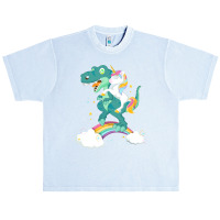 Unicorn Riding T  Shirt Unicorn Riding T Rex Dinosaur Boys Girls T  Sh Urban Heavy T-shirt | Artistshot