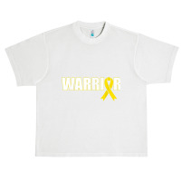 Bone Cancer Warrior Sarcoma Yellow Ribbon Urban Heavy T-shirt | Artistshot