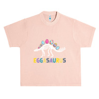 Eggasaurus Stegosaurus Easter Egg Dinosaur Funny Easter Urban Heavy T-shirt | Artistshot