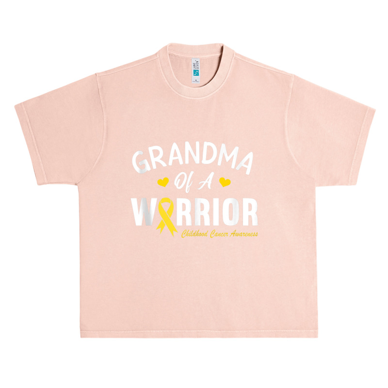 Grandma Of A Warrior Hero Childhood Cancer Awareness Cute Urban Heavy T-shirt | Artistshot