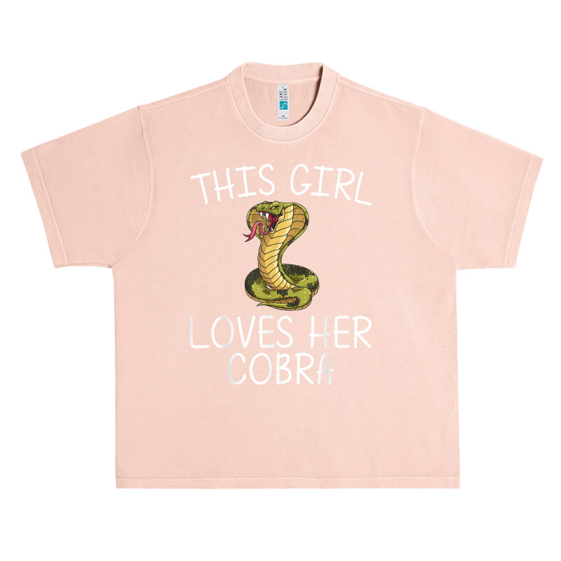 Cool Cobra Art For Girls Kids King Cobra Snake Lover Reptile T Shirt Urban Heavy T-shirt | Artistshot