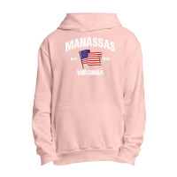 Manassas Virginia Va Usa Stars & Stripes Vintage Style Urban Pullover Hoodie | Artistshot