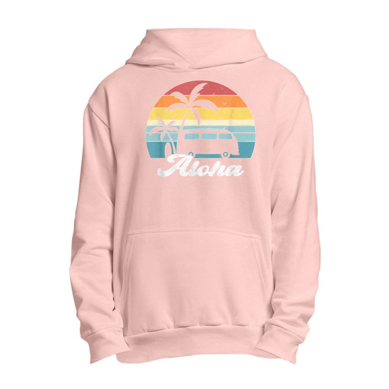 Retro Vintage Aloha Hawaii Hawaiian Island Palm Tree Surf Urban Pullover Hoodie by WirtzRichard | Artistshot