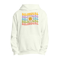 Retro Groovy Bilingual Teachers Back To School Bilingual T Shirt Urban Pullover Hoodie | Artistshot