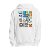 80s 90s Video Game Retro Vintage Classic Arcade Painting Urban Pullover Hoodie | Artistshot