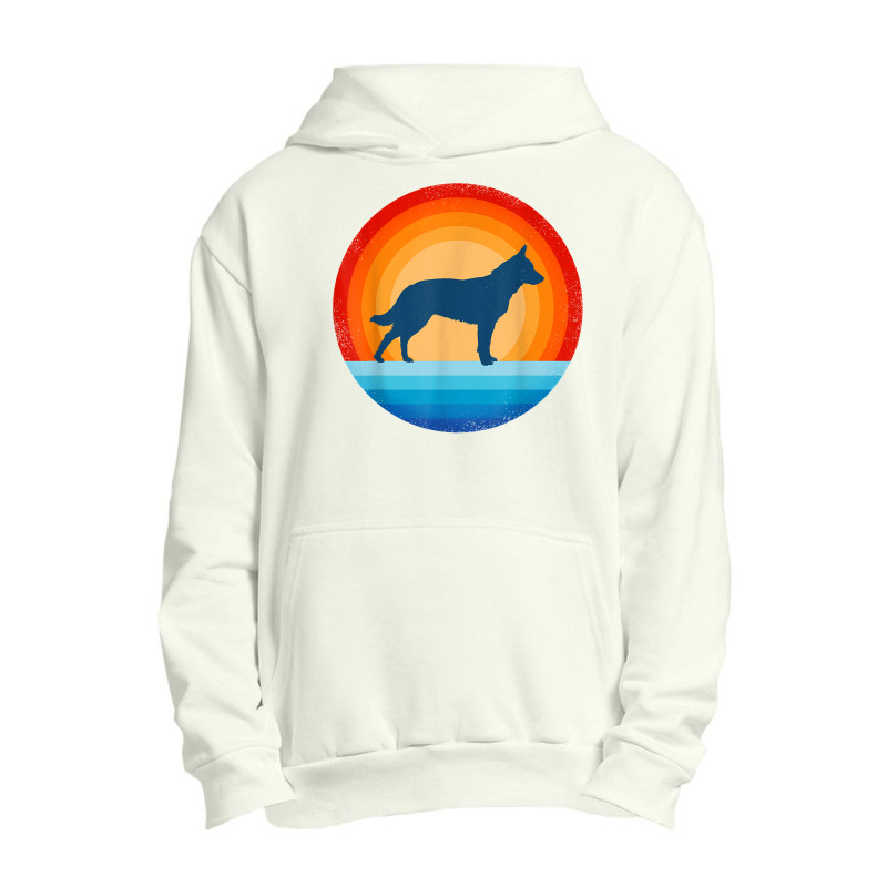 Blue Heeler Australian Cattle Dog Retro Vintage 70s Sunset T Shirt Urban Pullover Hoodie by densonozmastonmq | Artistshot