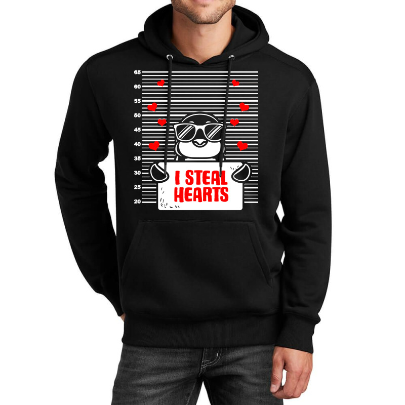 Penguin T  Shirt Penguin Valentines Day Bird Lover Valentine Penguin Unisex Hoodie | Artistshot