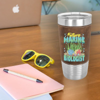 Future Marine Biologist Ocean Life Marine Biology Student Leatherette Tumbler | Artistshot