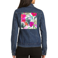 Tropical T  Shirt Tropical Fascinating Foliage T  Shirt Ladies Denim Jacket | Artistshot