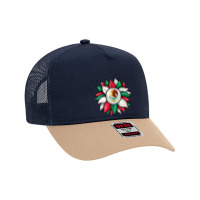 Sunflower Mexican Flag Mesh Back Trucker Hat | Artistshot