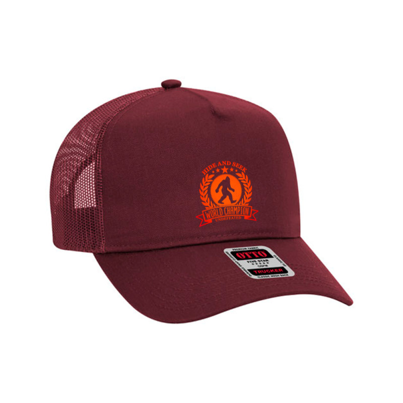 Hide And Seek World Champion Undefeated Mesh Back Trucker Hat by ArtMaker | Artistshot