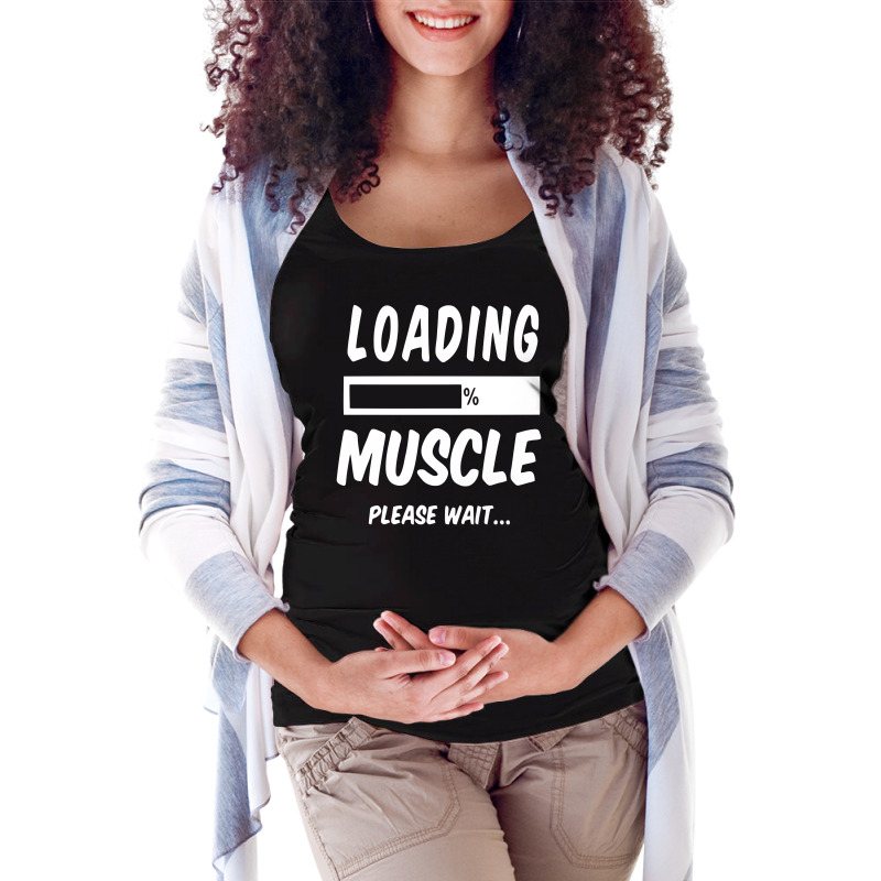 Installing Muscles Please Wait Maternity Scoop Neck T-shirt by rusmashirt | Artistshot