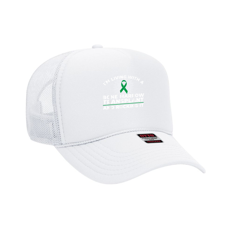 Funny Bone Marrow Transplant Design Bmt Survivors Donors T Shirt Foam Trucker Hat | Artistshot