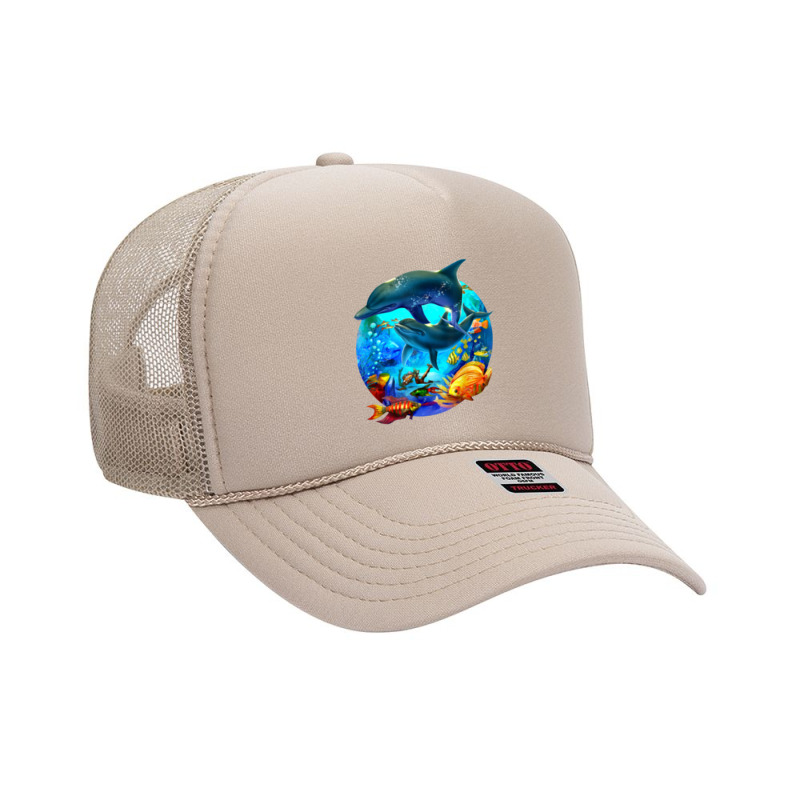 Dolphin Sea Life Save The Ocean Marine Biology Aquarium Foam Trucker Hat | Artistshot