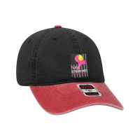 Breast Cancer Softball Strike Out Flag Cancer Survivor Awareness Dyed Cap | Artistshot