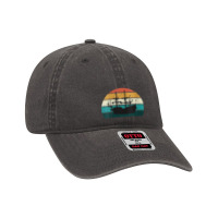 Cool Sunset Sailing Boat Dyed Cap | Artistshot