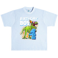 Birthday Boy 4 4th Birthday T Rex Dinosaur Party Gift Boys For Men Wom Urban Heavy T-shirt | Artistshot