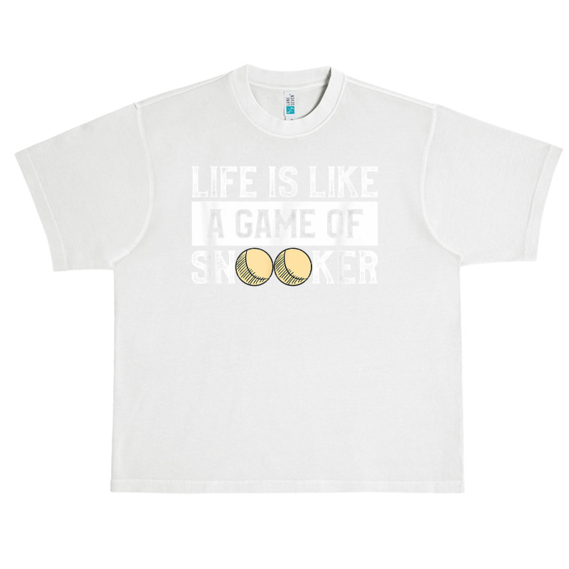 Life Is A Game Of Snooker Billiards Pool Player T Shirt Urban Heavy T-shirt | Artistshot