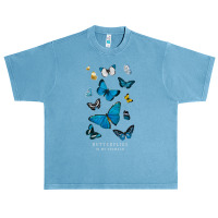 Butterflies In My Stomach Blue Butterfly Soft Aesthetic Urban Heavy T-shirt | Artistshot