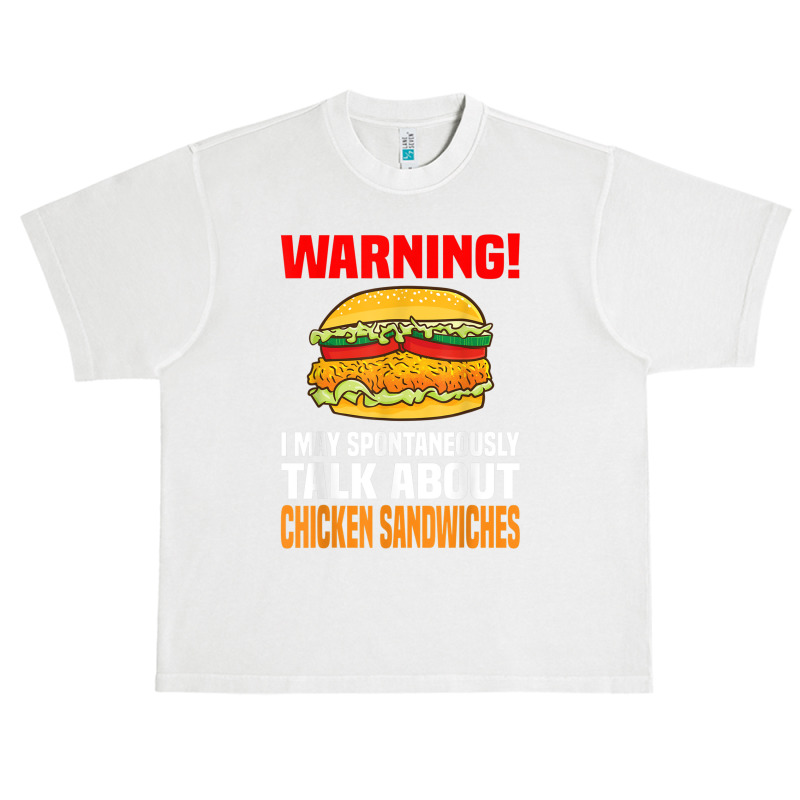 Chicken Sandwich  Funny Talk About Chicken Burgers Urban Heavy T-shirt | Artistshot