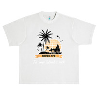 Vintage Treasure Island Beach Lover Palm Trees Surfing Time Urban Heavy T-shirt | Artistshot