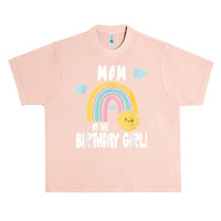 Rainbows & Sunshine Birthday Party Mom Of The Birthday Girl T Shirt Urban Heavy T-shirt | Artistshot