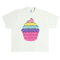 Pop It Fidget Game Colorful Cupcake For Children Urban Heavy T-shirt | Artistshot