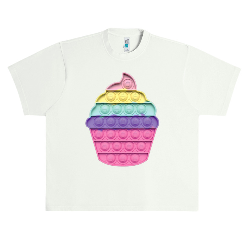 Pop It Fidget Game Colorful Cupcake For Children Urban Heavy T-shirt | Artistshot