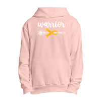 Warrior Childhood Cancer Awareness Hope Support Strong T Shirt Urban Pullover Hoodie | Artistshot