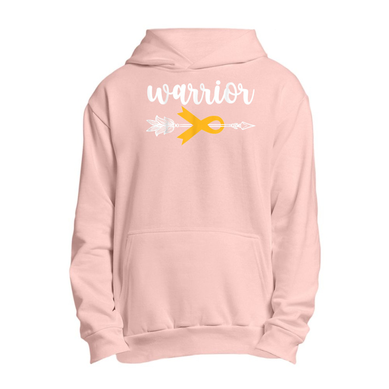 Warrior Childhood Cancer Awareness Hope Support Strong T Shirt Urban Pullover Hoodie | Artistshot